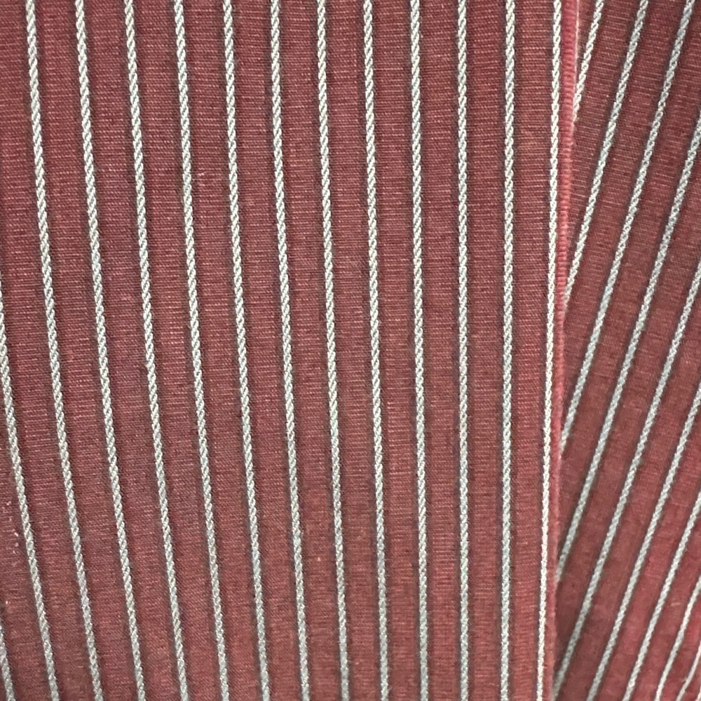 Kenneth Cole Men's Deep Burgundy Striped Dress Shirt - Picture 4 of 4